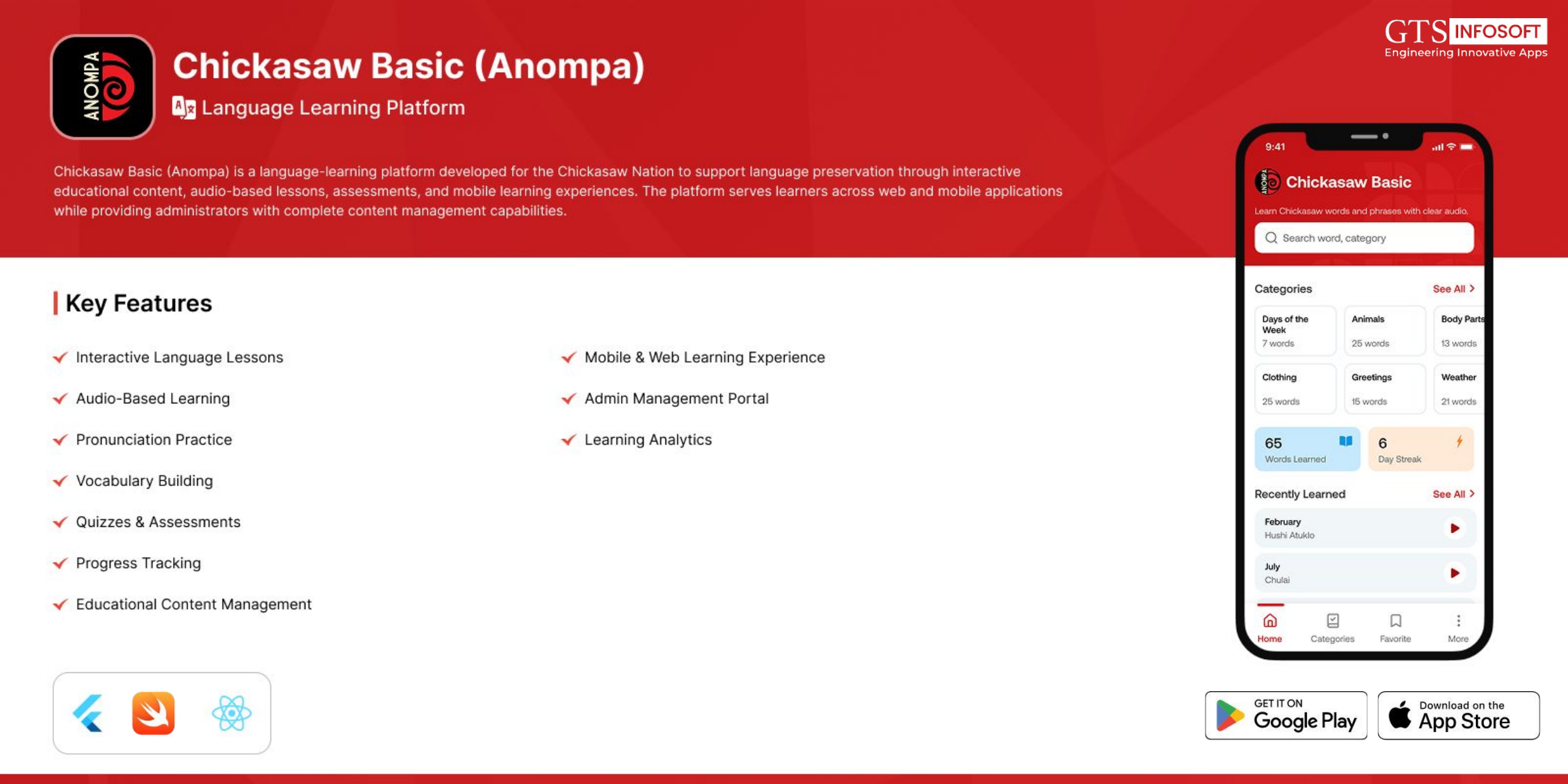 Chickasaw Basic (Anompa) — Language-learning platform for the Chickasaw Nation
