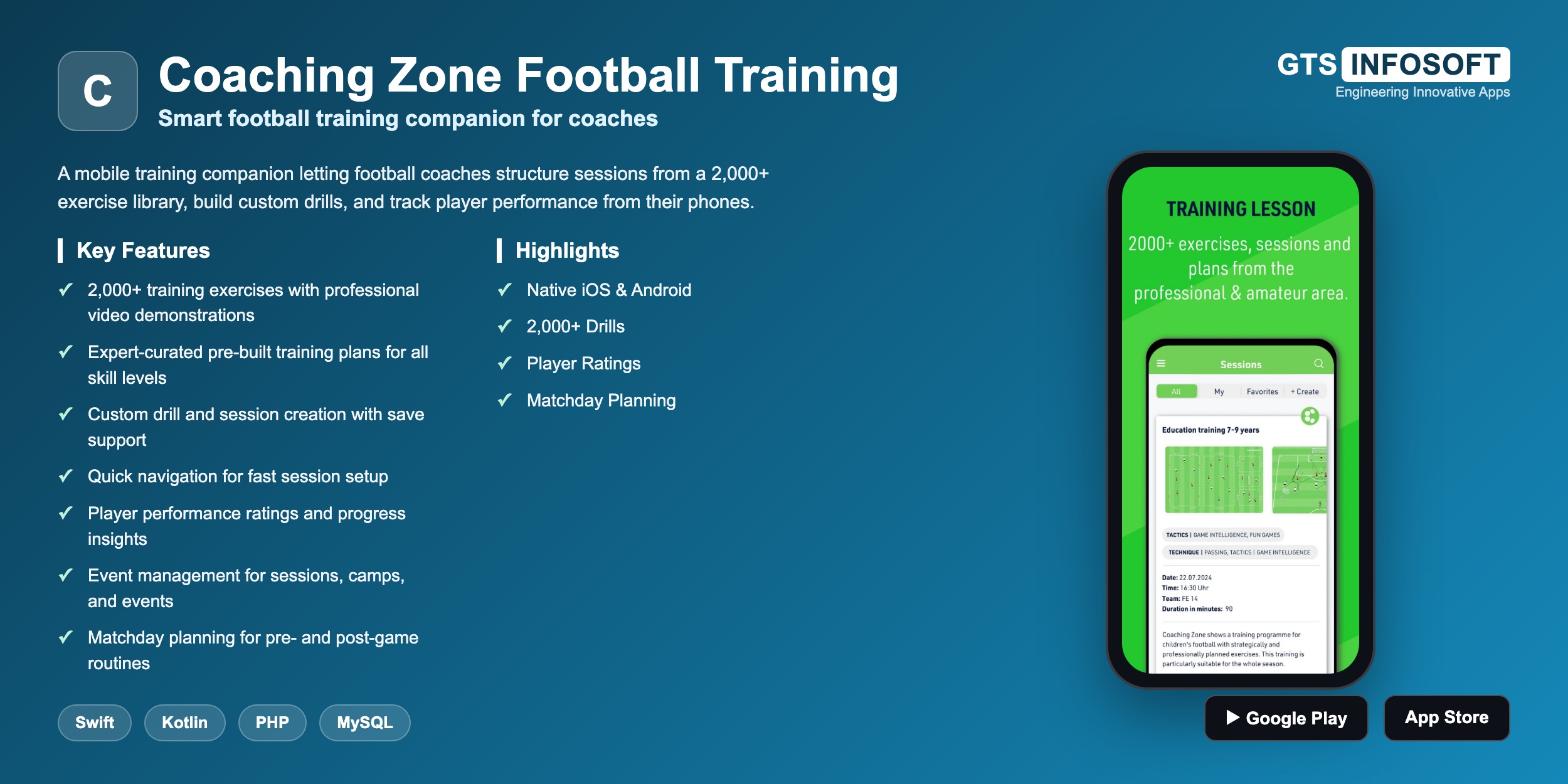 Coaching Zone Football Training — Smart football training companion for coaches