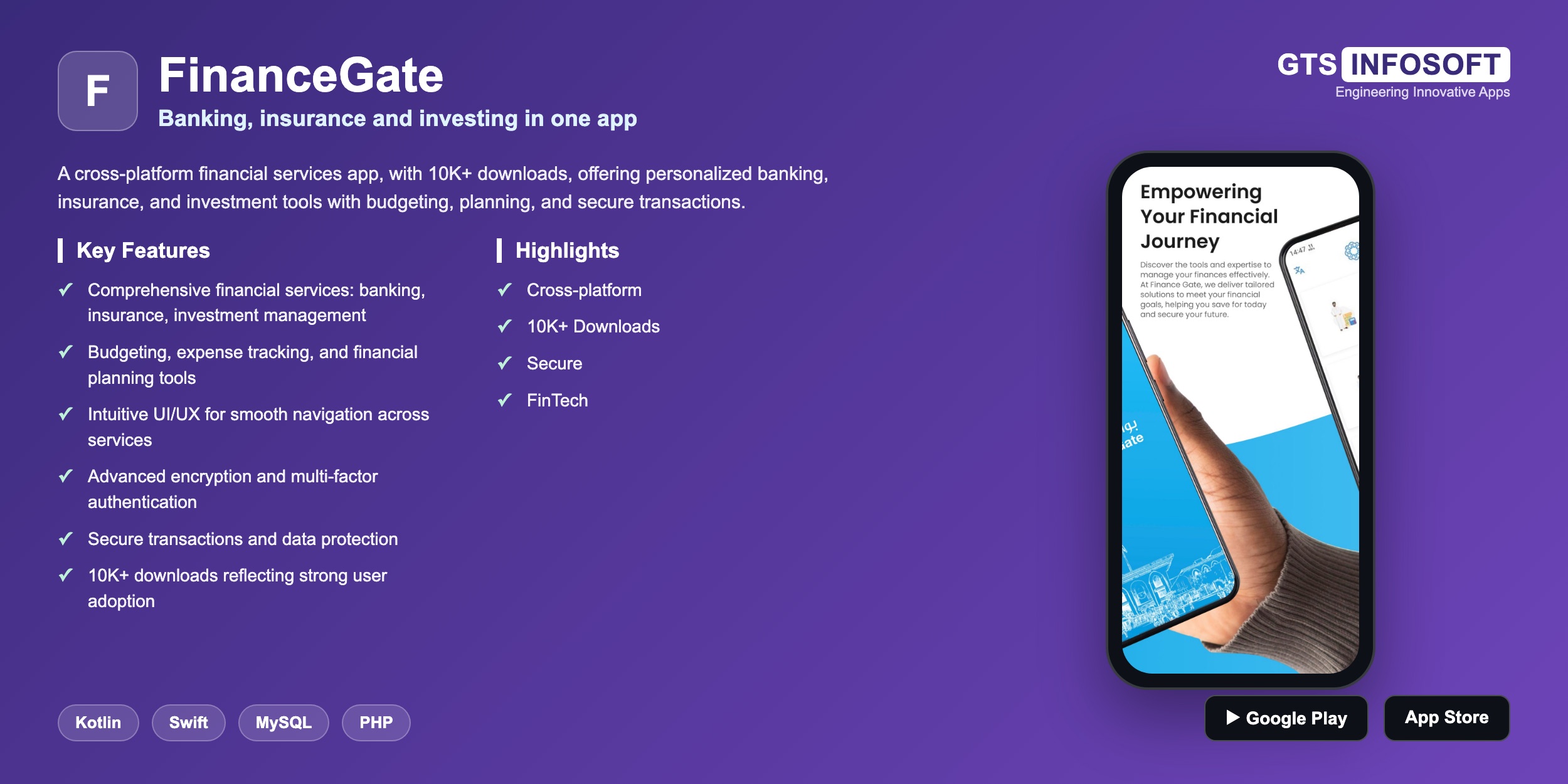 FinanceGate — Banking, insurance and investing in one app