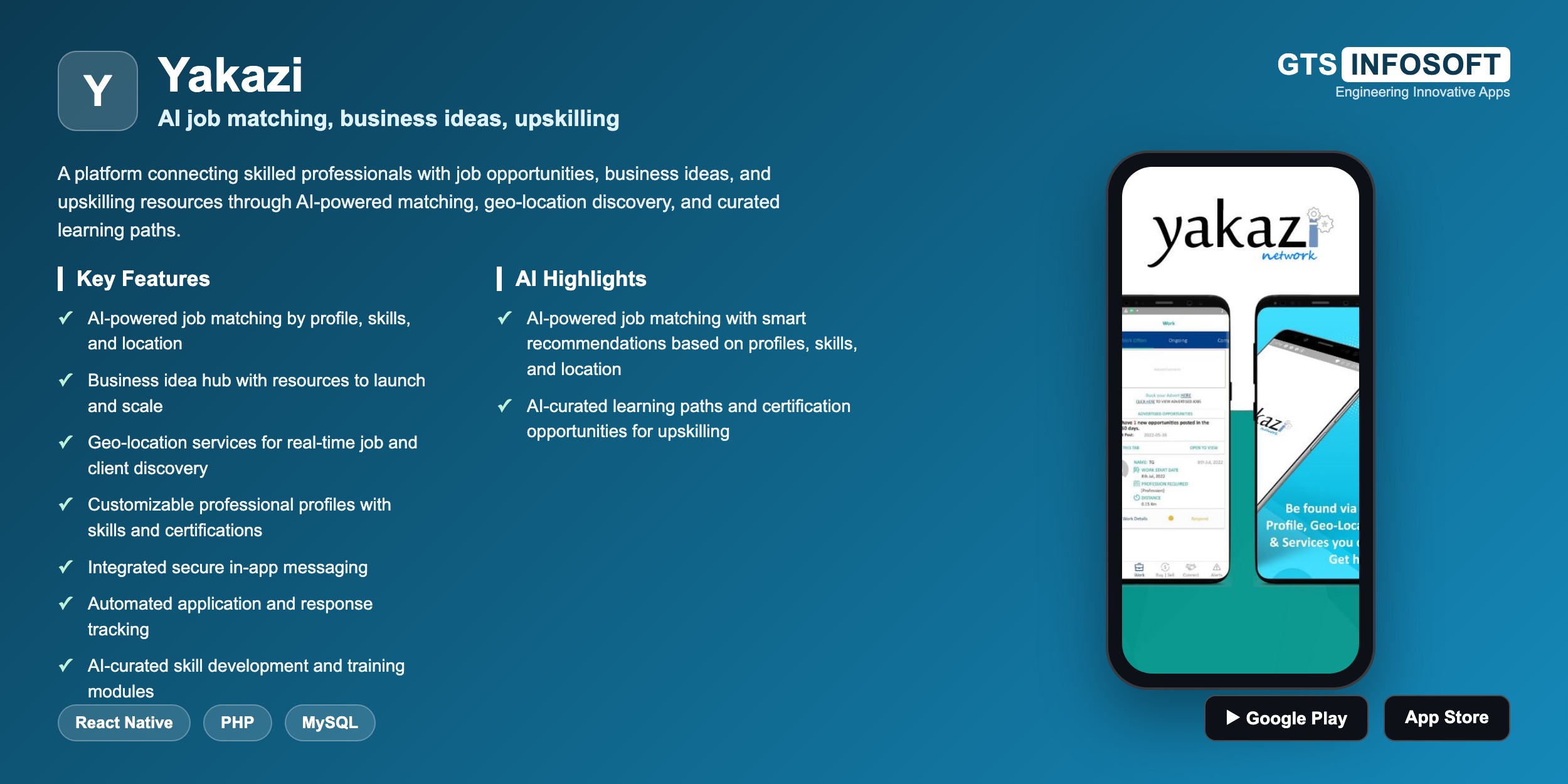 Yakazi — AI job matching, business ideas, upskilling