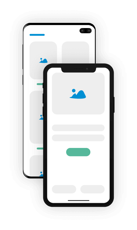 Hybrid app UI/UX design Hybrid app UI/UX design